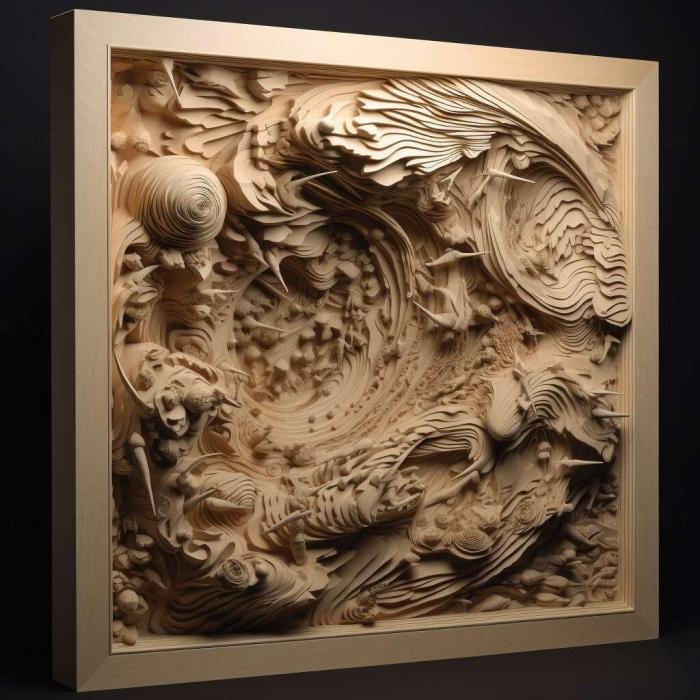 نموذج ثلاثي الأبعاد لآلة CNC 3D Art 